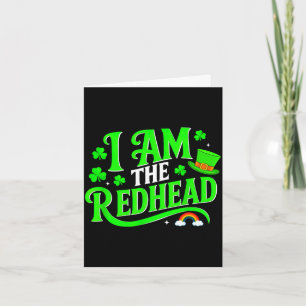 Dibs on the redhead funny am the redhead men women card