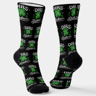 Dibs On The Redhead Funny St Patrick's Day Socks