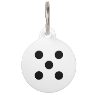 Dice 5 Pips Pet Tag