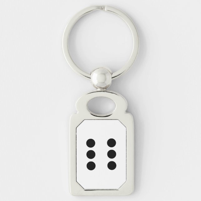 Dice 6 key ring (Front)