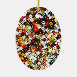 Dice Ceramic Tree Decoration