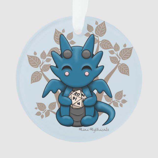 Dice Dragon Ornament (Front)