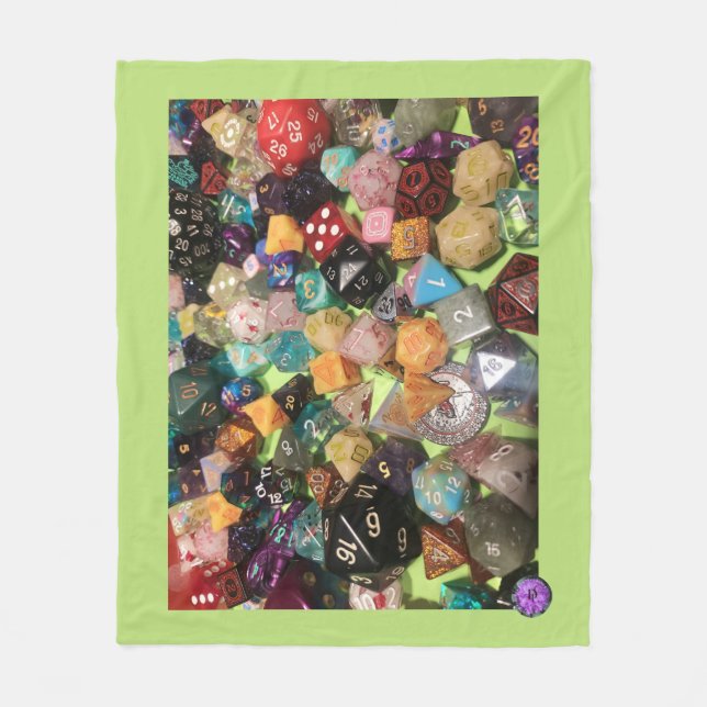 Dice Fleece Blanket (Front)