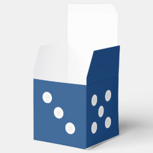 Dice Gift Box - White Pips w/ Customisable Colour
