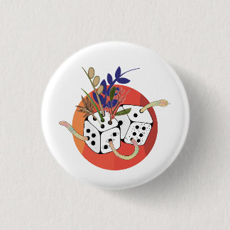 Dice in Parallel Universe 3 Cm Round Badge