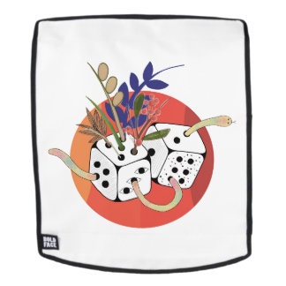Dice in Parallel Universe Backpack