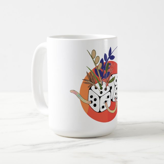 Dice in Parallel Universe Coffee Mug (Front Left)