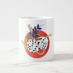 Dice in Parallel Universe Large Coffee Mug