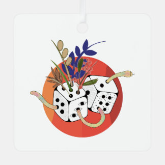 Dice in Parallel Universe Metal Tree Decoration