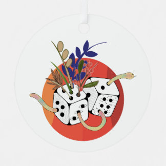 Dice in Parallel Universe Metal Tree Decoration