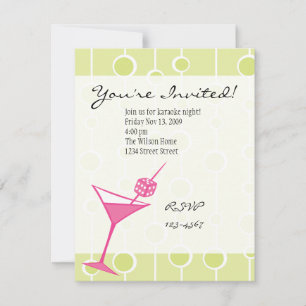 Dice Martini Invitation