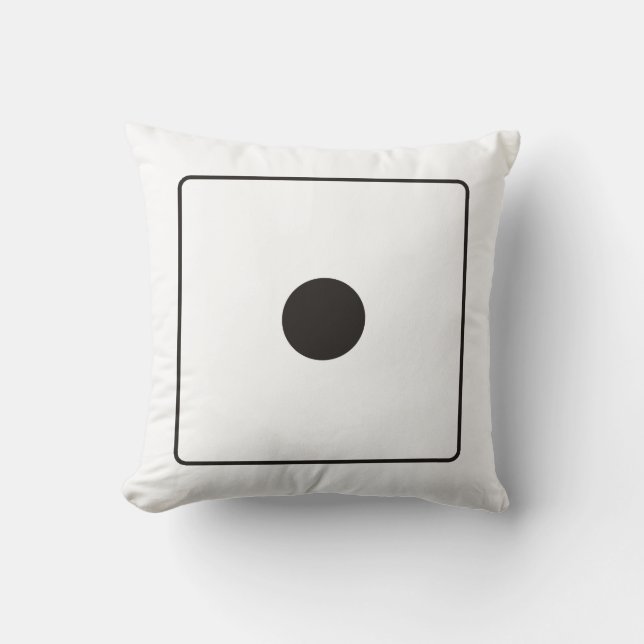 DICE numbers of pips 1 + your backgr. Cushion (Front)