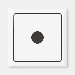 DICE numbers of pips 1 + your backgr. Magnet