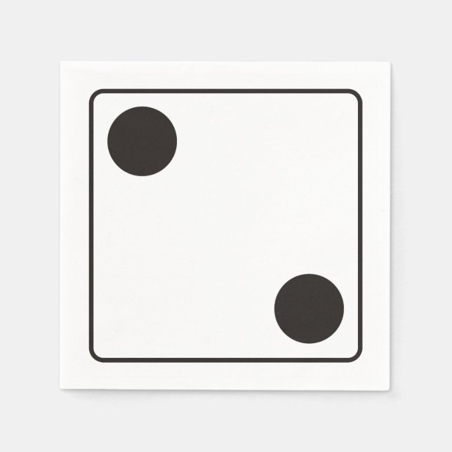 DICE numbers of pips 2 + your backgr. Napkin (Front)