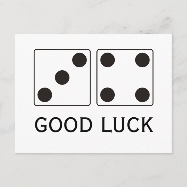 DICE numbers of pips 4 & 3 + your ideas Postcard (Front)