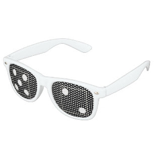 DICE numbers of pips white 5 & 2 + your ideas Retro Sunglasses
