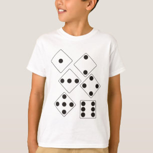 DICE numbers of pips + your backgr. colour & ideas T-Shirt