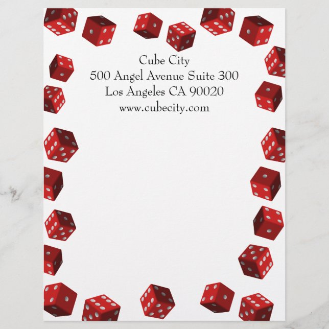 Dice Players Letterhead (Front)