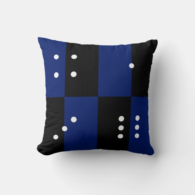 Dice polka dot dice pattern cushion (Front)