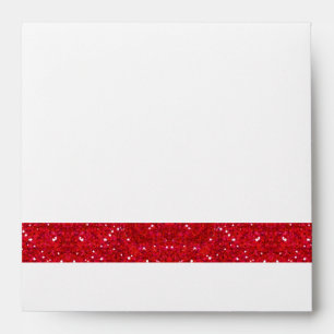 Dice Theme Square Envelope Red & White