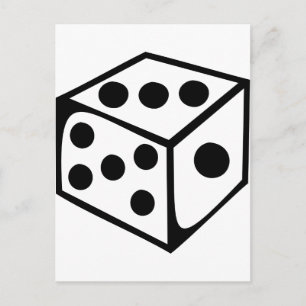 Dice - Three Postcard