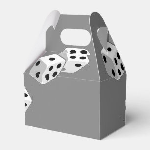Dices on grey pattern favour box