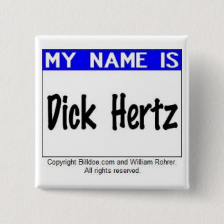 Dick Hertz 15 Cm Square Badge