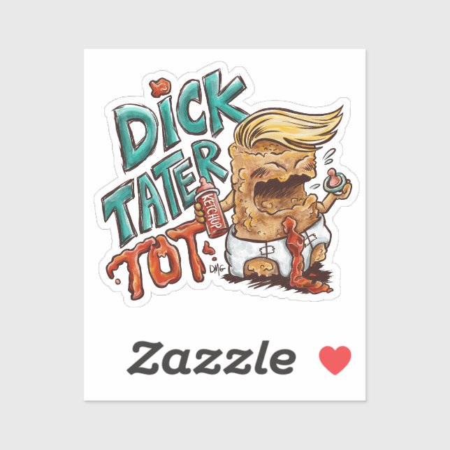 Dick-Tater-Tot Sticker (single) (Sheet)