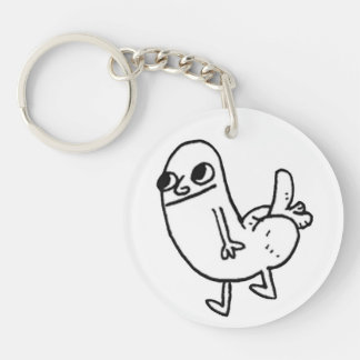 Dickbutt keychain (double-sided)