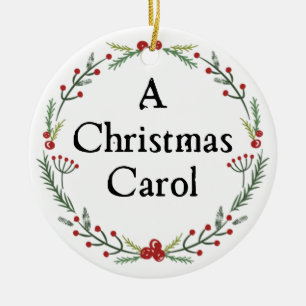 Dickens A Christmas Carol Personalised Ceramic Ornament