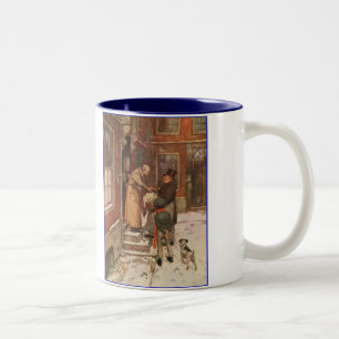 Dickens A Christmas Carol Scrooge's Goose Two-Tone Coffee Mug