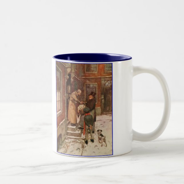 Dickens A Christmas Carol Scrooge's Goose Two-Tone Coffee Mug (Right)