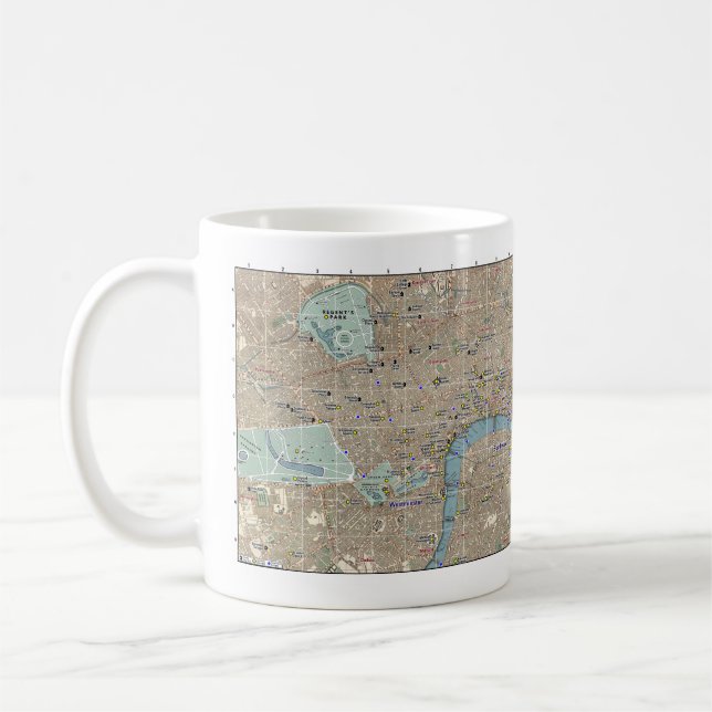 Dickens London Map Mug (Left)