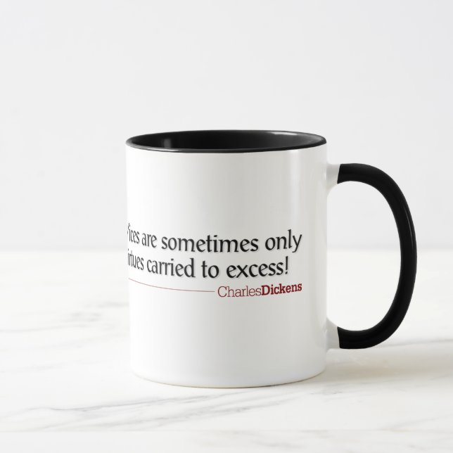 Dickens Quotes - Vices/Virtues Mug (Right)