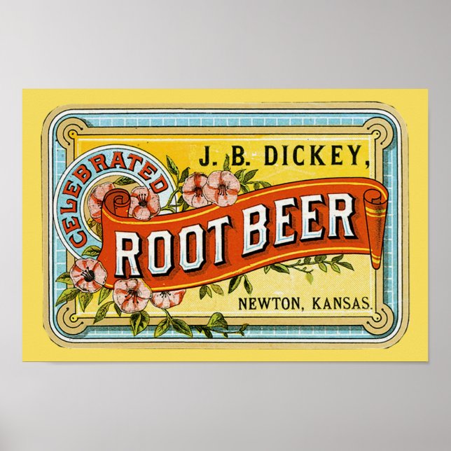 Dickey's Vintage Root Beer Ad - Print (Front)