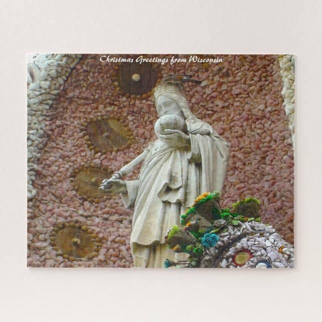 Dickeyville Grotto Wisconsin.Christmas Greetings Jigsaw Puzzle (Horizontal)