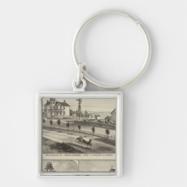 Dickinson County Residences, Kansas Key Ring (Front)