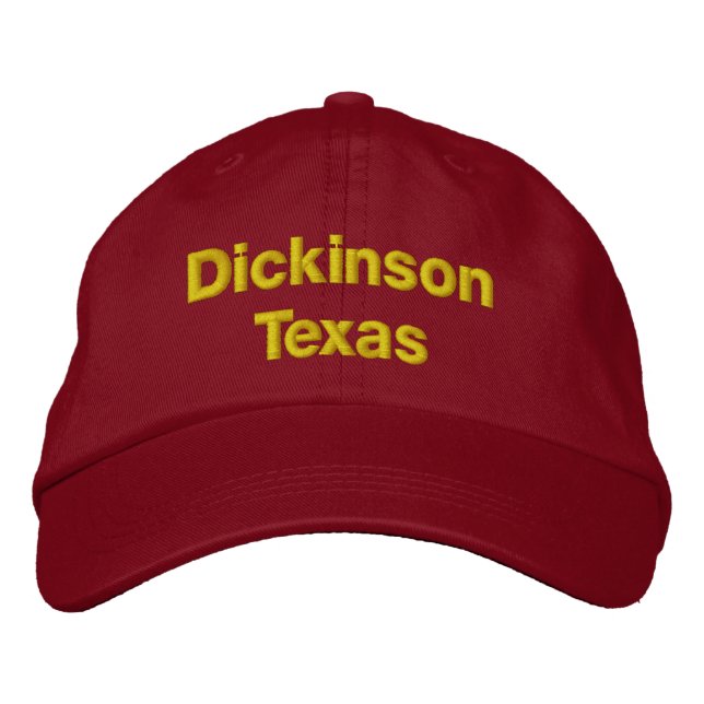 Dickinson Texas Embroidered Hat (Front)