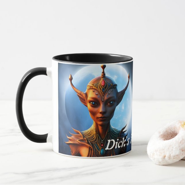 Dick's Morning Tea Personalised Customisable Mug (With Donut)