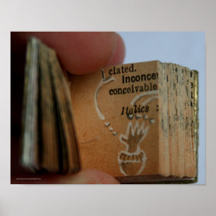 DicofrAngle Miniature Book Hand Drawing Poster