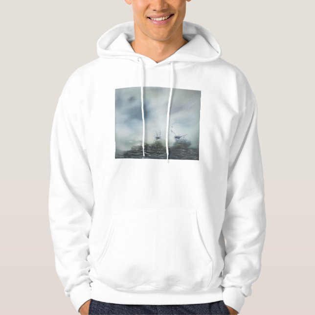 Dicovery a clearing in the sea mist Captain Hoodie (Front)