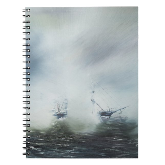 Dicovery a clearing in the sea mist Captain Notebook (Front)