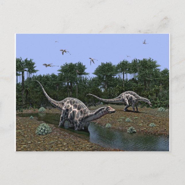 Dicraeosaurus Scene Postcard (Front)