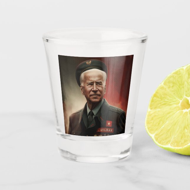 Dictator Joe Biden Shot Glass (Front)