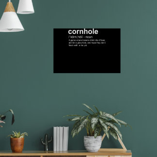 Dictionary Definition Cornhole Cornhole Player Poster