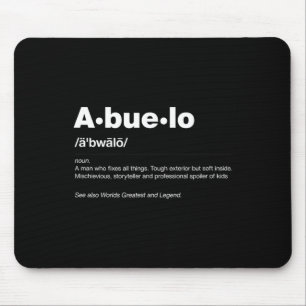 Dictionary Definition Fathers Day Gift Grandpa Abu Mouse Pad