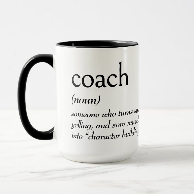 Dictionary Definition for COACH Mug (Left)