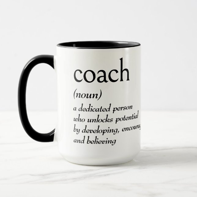 Dictionary Definition For COACH Mug (Left)