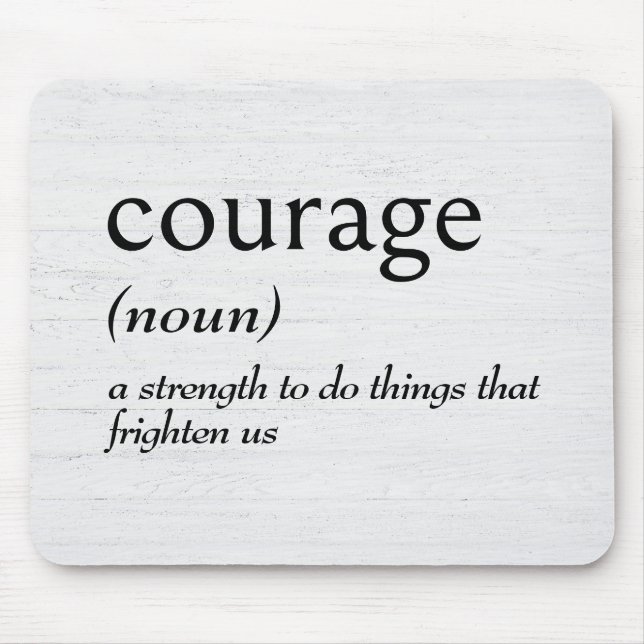 Dictionary Definition For COURAGE Mouse Pad (Front)