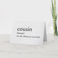 Dictionary Definition For COUSIN